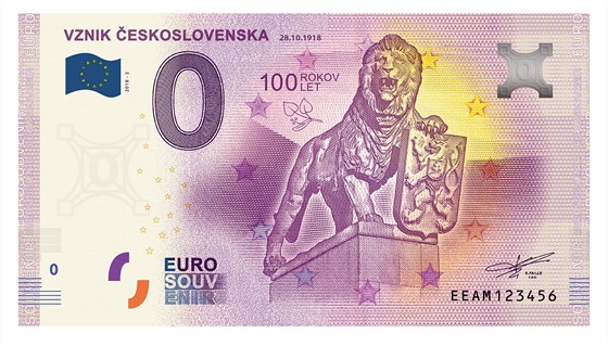 Slovensko vydalo ke 100. výročí vzniku Československa jubilejní bankovku.
