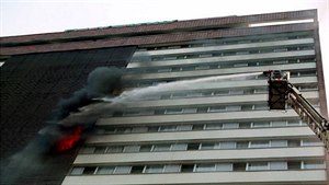 Ohnivé peklo v hotelu Olympik