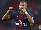 Kylian Mbappé z PSG slaví gól proti Amiens.