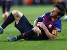 Barcelonský kapitán Lionel Messi si zlomil vetenní kost a bude mimo hru...
