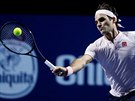 Roger Federer ve finále turnaje v Basileji
