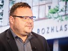 Generální editel eského rozhlasu René Zavoral v diskusním poadu iDNES.cz...