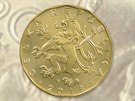 Líc limitované dvacetikorunové mince, které NB vydala ke stoletému výroí...