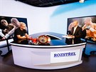 Boxer Luká Konený v diskusním poadu Rozstel. (25. íjna 2018)