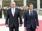 Francouzský prezident Emmanuel Macron navtívil Slovensko, kde se setkal s...
