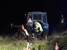 Policisté vyetují tragický stet traktoristy a cyklistky na Strakonicku.