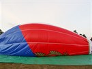 Speci�ln� horkovzdu�n� balon na oslavu st�ho v�ro�� vzniku �eskoslovenska...