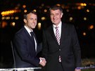 Francouzsk prezident Emmanuel Macron se setkal s eskcm premirem Andrejem...