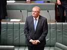 Australský premiér Scott Morrison pi omluv obtem sexuálního zneuívání...
