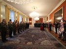 Prezident Zeman jmenoval na Praském hrad nové generály (28. íjna 2018)