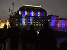 Videomapping na historickou budovu Národního divadla. (28. íjna 2018)