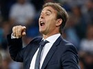 Julen Lopetegui, trenér Realu Madrid, bhem utkání Ligy mistr proti Plzni.