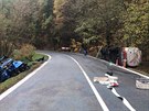 Na silnici mezi obcemi �el�zy a Tupadly na M�lnicku se srazilo osobn� auto s...