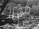Leteck pohled na centrum Zlna kolem roku 1935