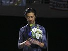 Americký krasobrusla Nathan Chen poté, co ovládl Americkou brusli.