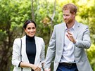 Vévodkyn Meghan a princ Harry na procházce olympijským parkem (Sydney, 21....