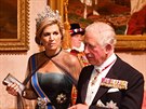Nizozemská královna Máxima a britský princ Charles (Londýn, 23. íjna 2018)