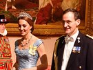 Vévodkyn z Cambridge Kate a nizozemský kontradmirál Ludger Brummelaar (Londýn,...