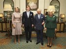 Nizozemská královna Máxima, král Willém-Alexander, princ Charles a vévodkyn...