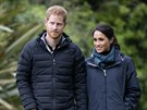 Princ Harry a vévodkyn Meghan na návtv Nového Zélandu zavítali do parku...