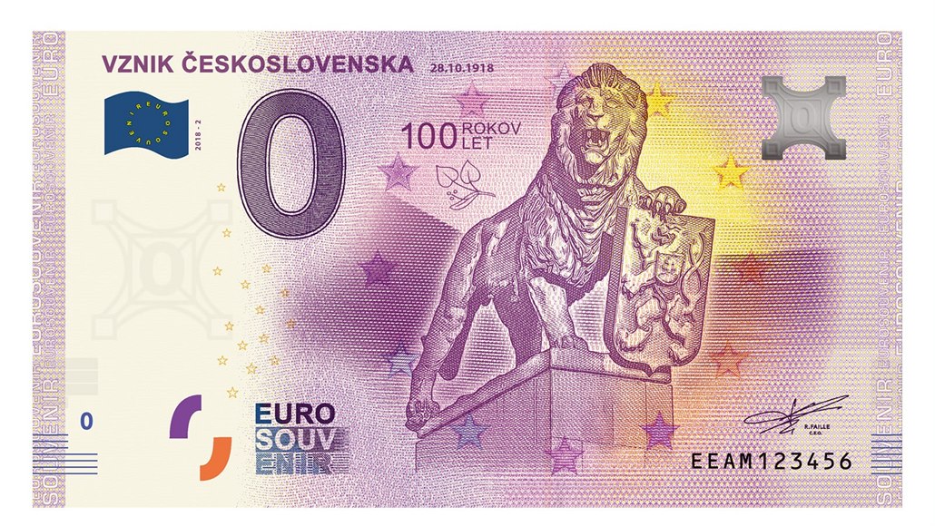 Slovensko vydalo ke stoletému výročí speciální eurobankovku, platit s ní  nejde - iDNES.cz
