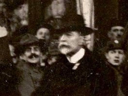 Píjezd Tomáe Garrigua Masaryka na Wilsonovo nádraí v Praze (21. prosince...
