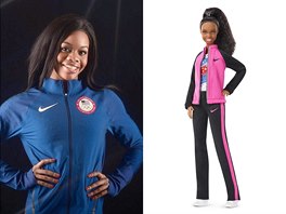 Panenka Barbie podle americké gymnastky Gabby Douglasové