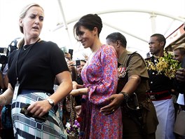 Vévodkyn Meghan na trhu na Fidi (Suva, 24. íjna 2018)