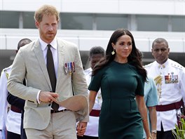 Princ Harry a vévodkyn Meghan na návtv Fidi (Nadi, 25. íjna 2018)