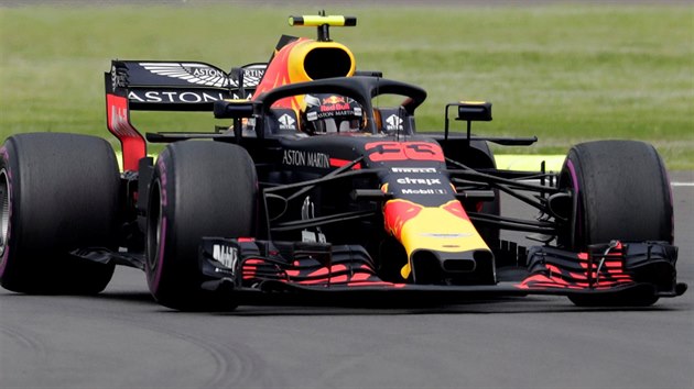 Max Verstappen ze stje Red Bull na trati Velk ceny Mexika