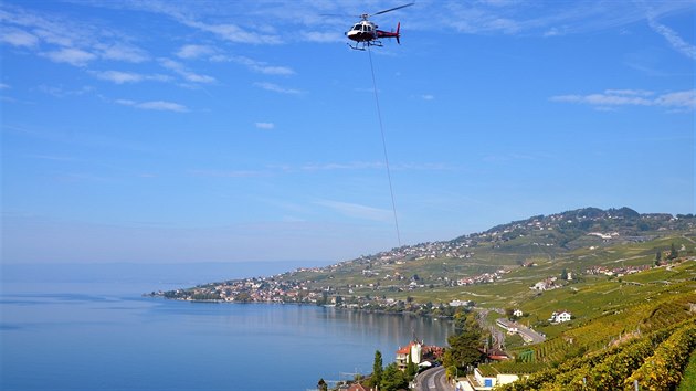 Peprava hrozn helikoptrou je asto jedin een.