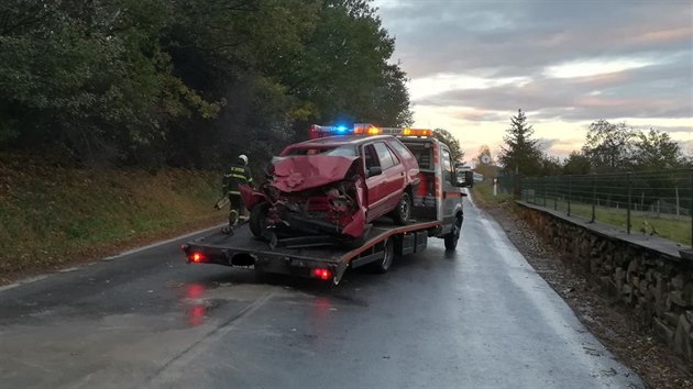 Středeční nehodu u Prachatic nepřežil řidič Škody Felicie.