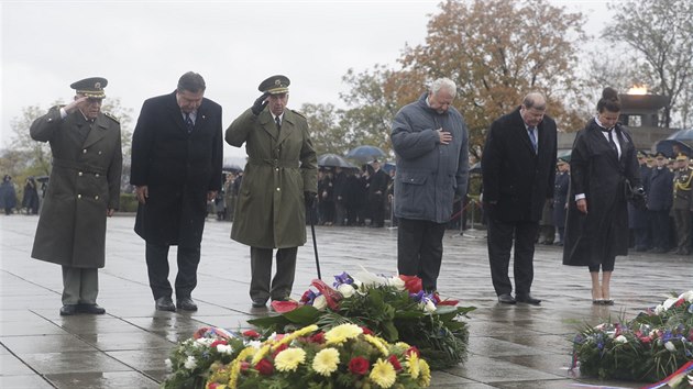 Pietn akt k 100. vro vzniku samostatnho eskoslovenskho sttu na Nrodnm pamtnku na Vtkov. (28. jna 2018)