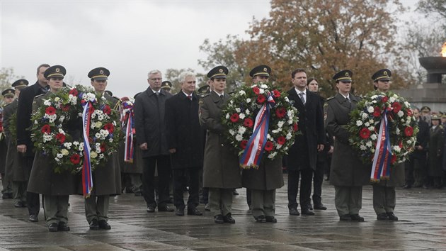 Pietn akt k 100. vro vzniku samostatnho eskoslovenskho sttu na Nrodnm pamtnku na Vtkov. (28. jna 2018)