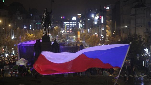 Oslavy vzniku Československa na Václavském náměstí (28. října 2018)