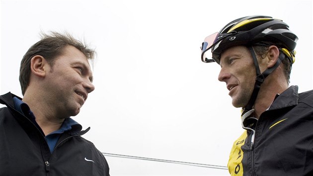 Manaer Johan Bruyneel a Lance Armstrong