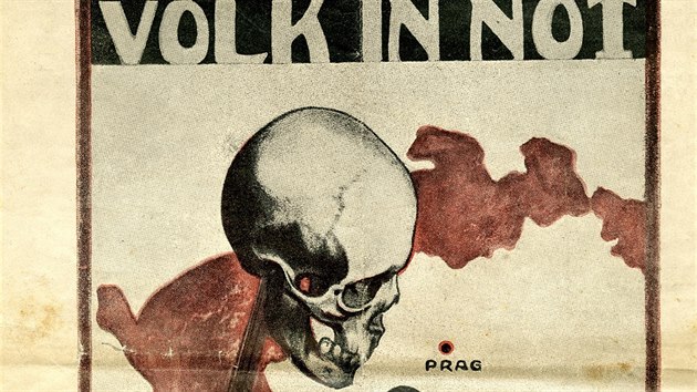 Dobový plakát vlády provincie Deutschböhmen, kterým se odvolává na právo na...