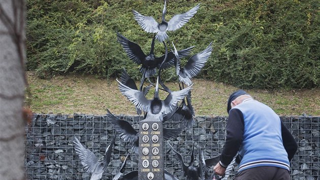 Nov pamtnk ve Kvovicch na Domalicku je pipomnkou jedencti padlch mu za prvn svtov vlky. (24. 10. 2018)