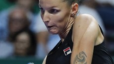 POOSMÉ. Stojí eská tenistka Karolína Plíková (na snímku) proti Ukrajince...