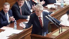 Prezident Milo Zeman piel do Snmovny podpoit pijetí státního rozpotu a...