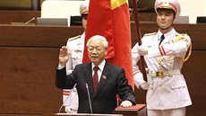Nový vietnamský prezident Nguyen Phu Trong (Hanoj, 23.10.2018)