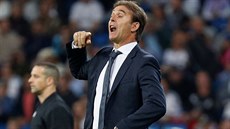 Julen Lopetegui, trenér Realu Madrid, bhem utkání Ligy mistr proti Plzni.