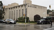 Synagoga v americkém Pittsburghu, kde extremista zavradil 11 lidí (27. íjna...