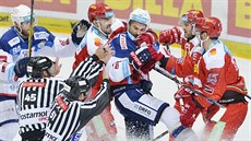 Hokejisté pražské Sparty porazili brněnskou Kometu.