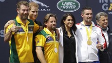 Princ Harry s manelkou, vévodkyní Meghan na Invictus Games (Cockatoo Island,...