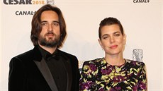 Dimitri Rassam a Charlotte Casiraghi (Paí, 2. bezna 2018)