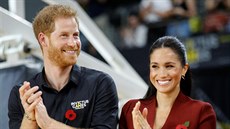 Princ Harry a vévodkyn Meghan na hrách Invictus Games (Sydney, 27. íjna 2018)