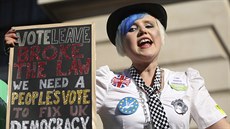 Tisíce Brit� protestovalo proti brexitu v ulicích Londýna. (20. �íjna 2018)