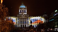 Videomapping na Národním muzeu při příležitosti oslav vzniku republiky. (27....