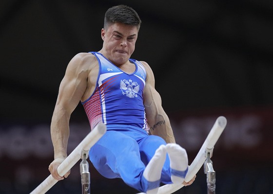 Ruský gymnasta Artur Dalalojan na mistrovství svta v Kataru